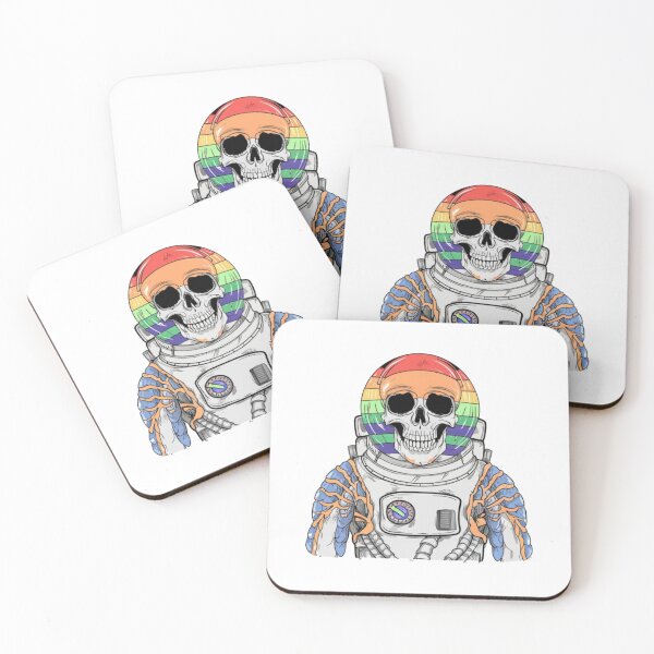 Item preview, Colorful skeleton astronaut designed and sold by PawelNature.
