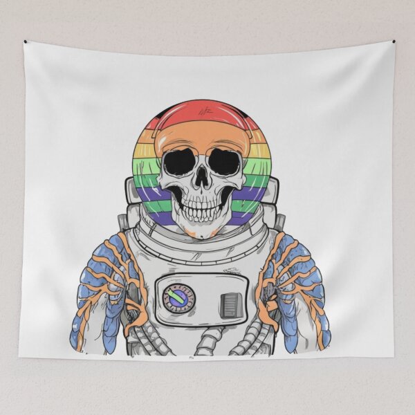 Item preview, Colorful skeleton astronaut designed and sold by PawelNature.