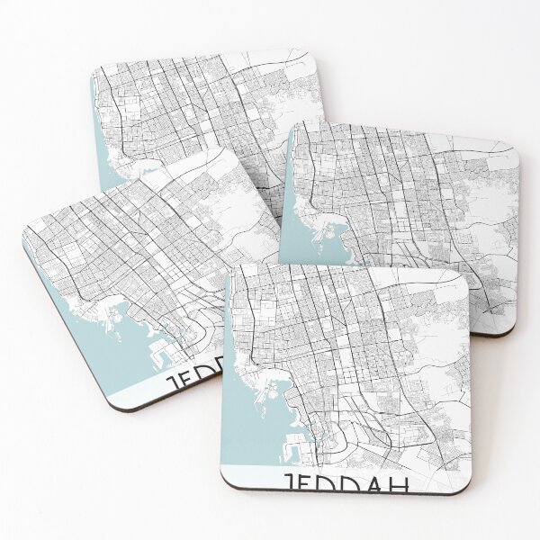 Item preview, Jeddah Saudi Arabia Map designed and sold by TravelWish.