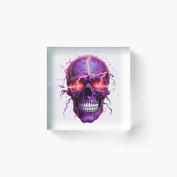 Item preview, Red Lightning Skull designed and sold by B1ackSun.