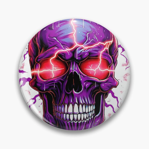 Item preview, Red Lightning Skull designed and sold by B1ackSun.