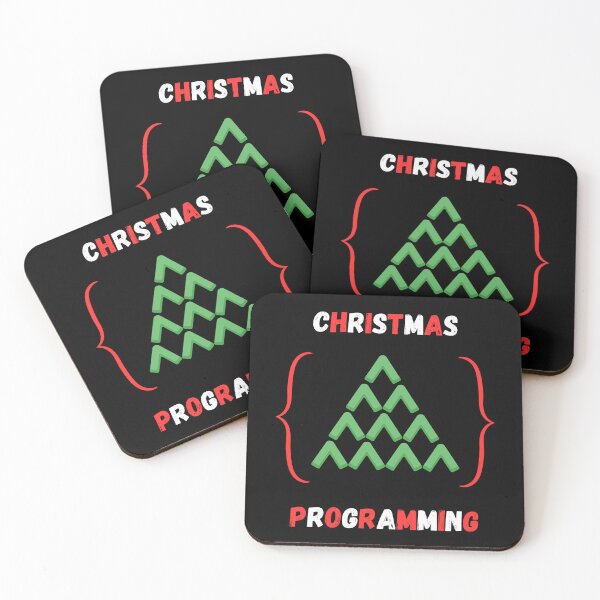 Item preview, Christmas programming christmas tree curly brackets designed and sold by JuniperusArt.