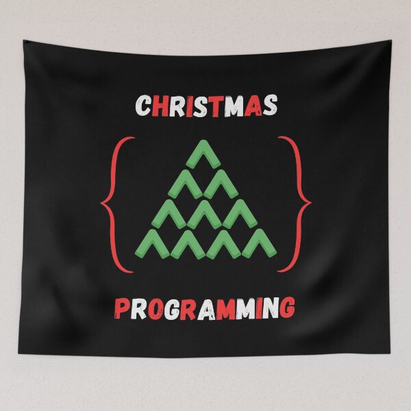 Item preview, Christmas programming christmas tree curly brackets designed and sold by JuniperusArt.