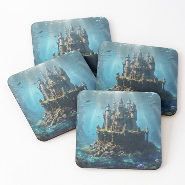 Item preview, Fantasy Underwater Castle of the Lost Sea - 1 designed and sold by nyathiwa.