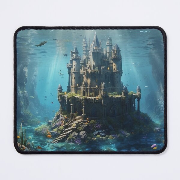Item preview, Fantasy Underwater Castle of the Lost Sea - 1 designed and sold by nyathiwa.