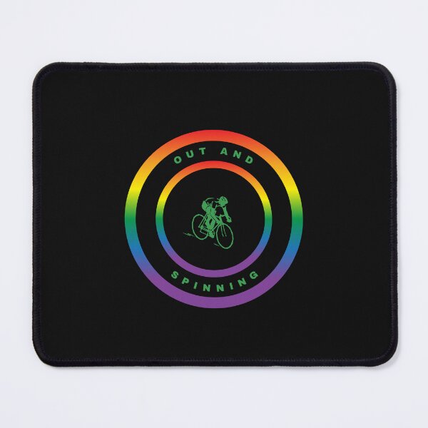 Item preview, LGBTQ Cycling. LGBTQ Cycling Sport Slogan, Out and spinning, designed and sold by PrideBeProud.