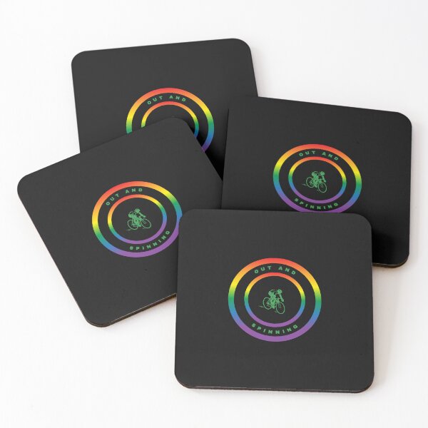 Item preview, LGBTQ Cycling. LGBTQ Cycling Sport Slogan, Out and spinning, designed and sold by PrideBeProud.