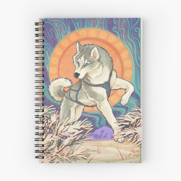 Item preview, Siberian Husky Art Nouveau designed and sold by ZabbyTabby.