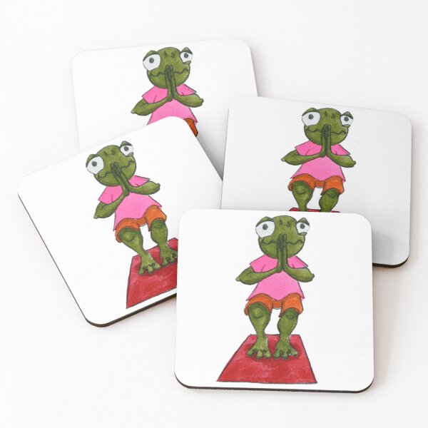 Item preview, Yoga Frog Chair Pose designed and sold by SnazzyDragonArt.