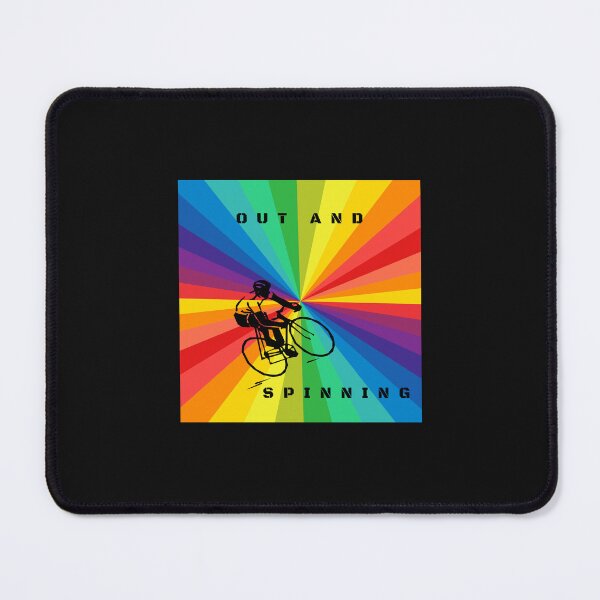 Item preview, LGBTQ Cycling. LGBTQ Cycling Sport Slogan, Out and spinning, designed and sold by PrideBeProud.