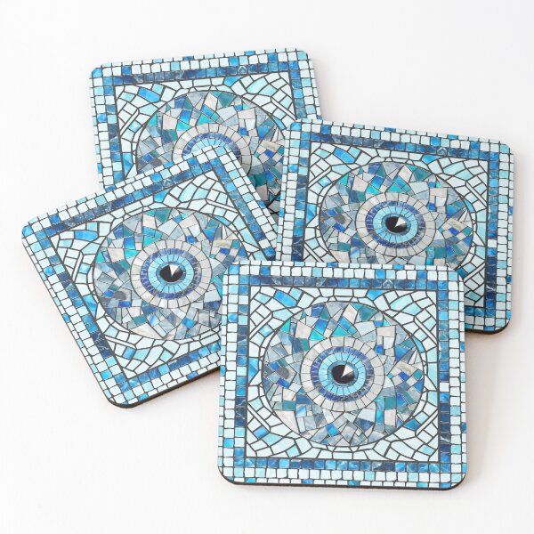 Item preview, Evil Eye Amulet Mosaic Art designed and sold by k9printart.