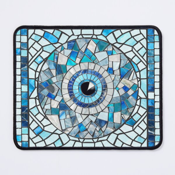 Item preview, Evil Eye Amulet Mosaic Art designed and sold by k9printart.
