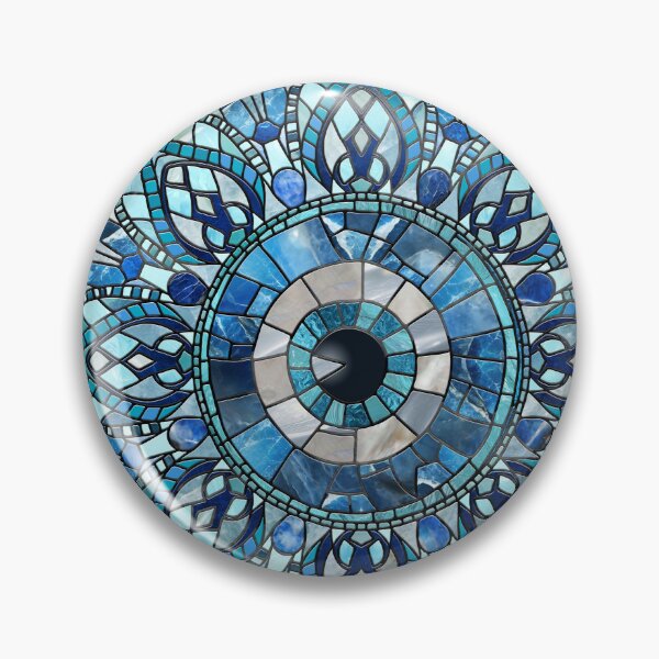 Item preview, Evil Eye Amulet Mosaic Mandala designed and sold by k9printart.