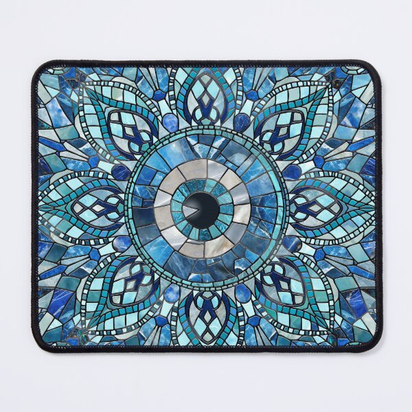 Item preview, Evil Eye Amulet Mosaic Mandala designed and sold by k9printart.