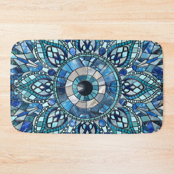 Item preview, Evil Eye Amulet Mosaic Mandala designed and sold by k9printart.