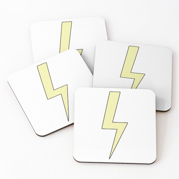 Item preview, Lightning bolt | Yellow Flash Energy with black outline -  designed and sold by PurpleLoveStore.