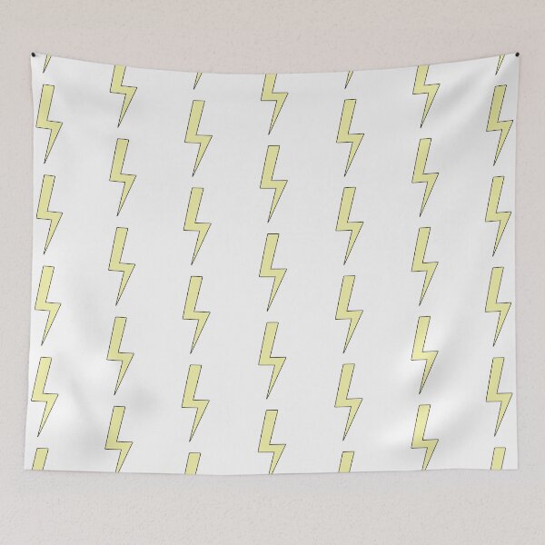 Item preview, Lightning bolt | Yellow Flash Energy with black outline -  designed and sold by PurpleLoveStore.