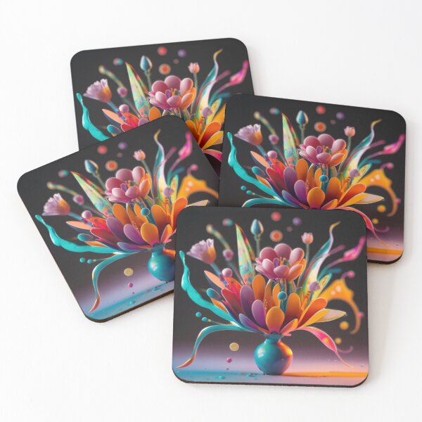 Item preview, Painted flowers in a vase designed and sold by MacLis.