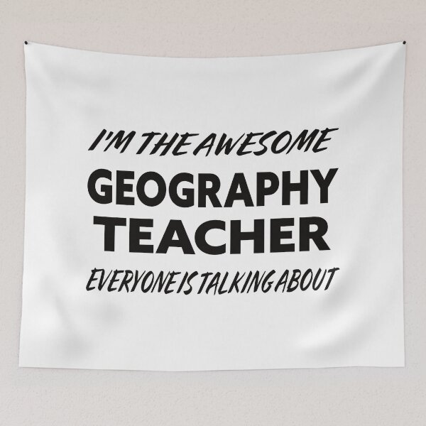 Item preview, I'm The Awesome GEOGRAPHY TEACHER Everyone Is Talking About  designed and sold by teecraftstudios.
