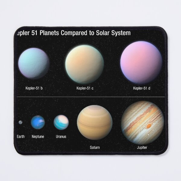 Item preview, STK204978S-Kepler 51 planets compared to solar system. designed and sold by StocktrekImages.