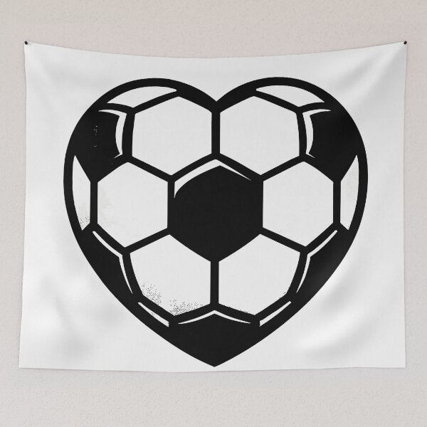 Item preview, Football Soccer Heart Shape designed and sold by TeesYouWant.