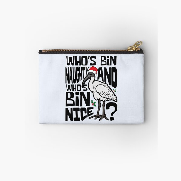 Item preview, Australian White Bin Chicken Christmas Ibis Bird Santa Funny Who's Bin Naughty And Who's Bin Nice Xmas Animal designed and sold by LittleZea.