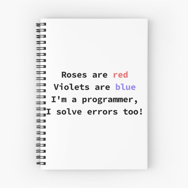 Item preview, Funny programming poem for coders Roses Are Red Violets Are Blue I'm a Programmer designed and sold by yoshra.