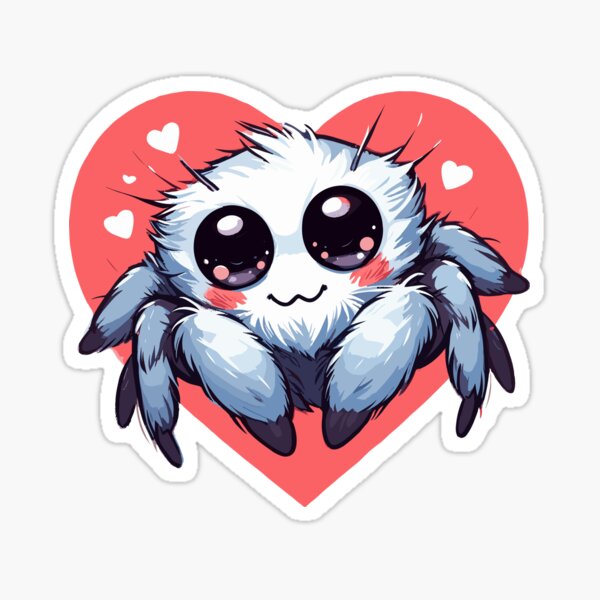 Item preview, Cute adorable valentine jumping spider designed and sold by TomFrontierArt.