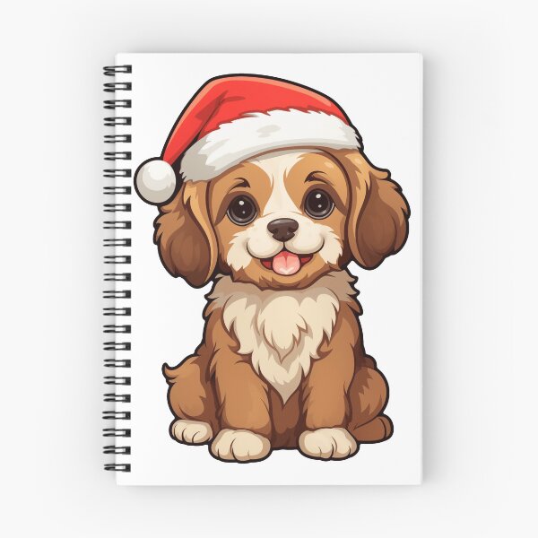 Item preview, PERRO CON GORRO DE NAVIDAD designed and sold by Animal-Zen.