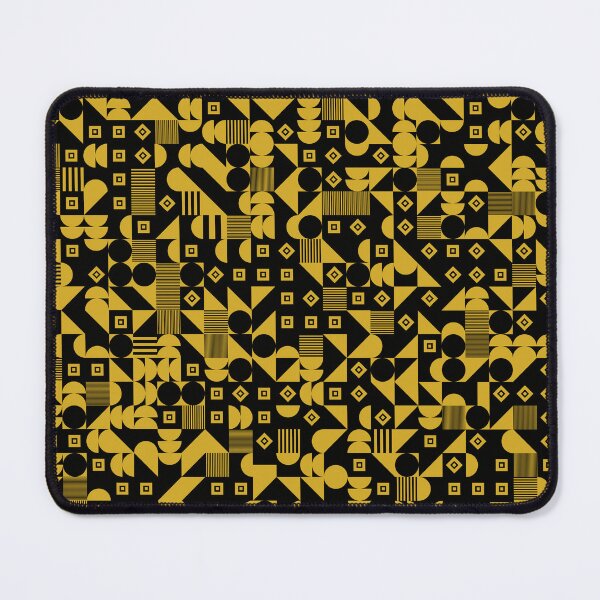 Item preview, Minimalist square geometric pattern, yellow and black designed and sold by dondunu.