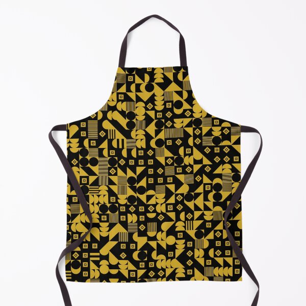 Item preview, Minimalist square geometric pattern, yellow and black designed and sold by dondunu.