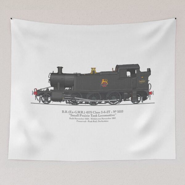 Item preview, Ex-GWR Small Prairie Class 4575 Tank Locomotive Number 5553 designed and sold by Steve H Clark.