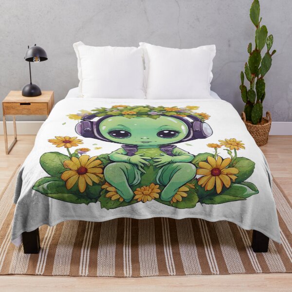 Item preview, Flower Power Alien designed and sold by CosmicVenture.