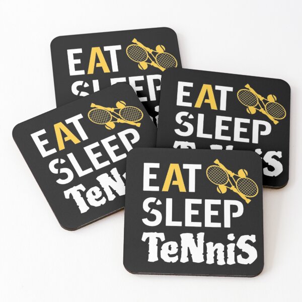 Aperçu de l'œuvre Manger, dormir, tennis, logo créée et vendue par NOON tee gallery.