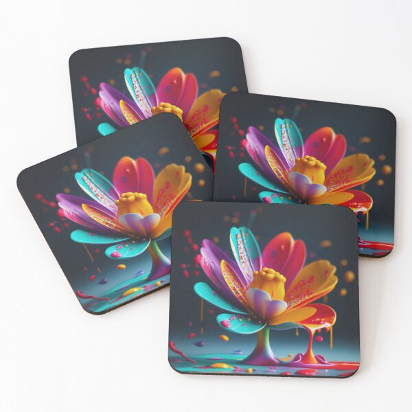 Item preview, Painted colorful flower  designed and sold by MacLis.
