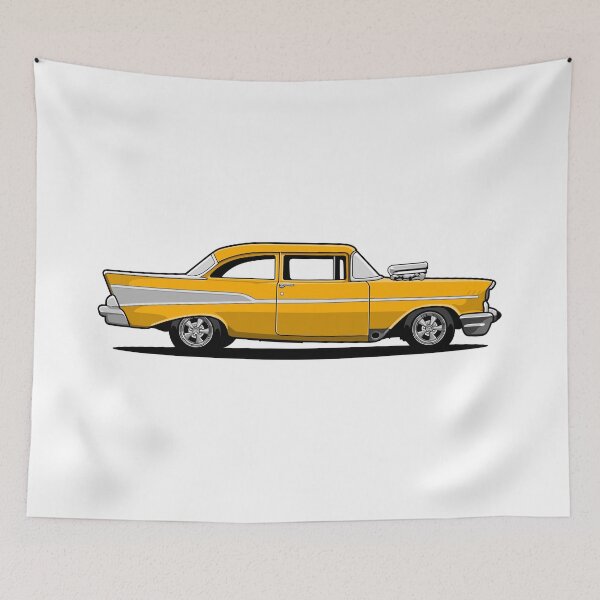 Item preview, Yellow 57 Chevy Bel Air designed and sold by vektoranda.