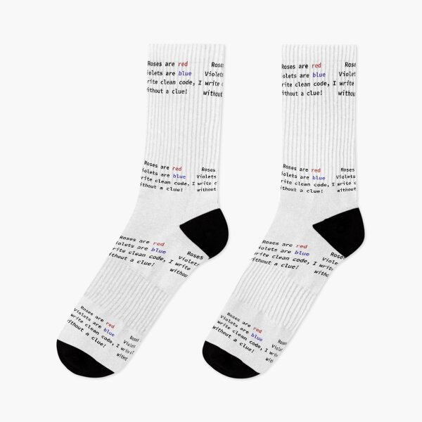 Item preview, Funny programming poem for coders Roses Are Red Violets Are Blue I Write Clean Code designed and sold by yoshra.