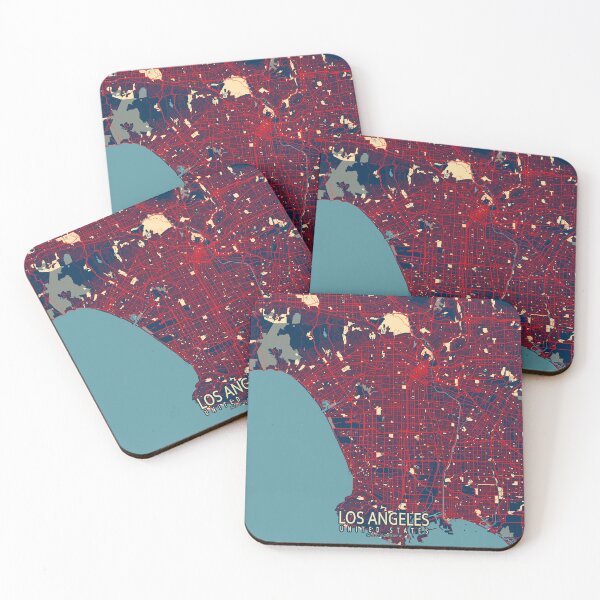 Artikelvorschau, Stadtplan von Los Angeles, Kalifornien, USA – Hope entworfen und verkauft von deMAP.