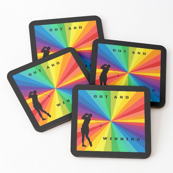 Item preview, LGBTQ Golf. LGBTQ Golf Sport Slogan, Out and winning, designed and sold by PrideBeProud.