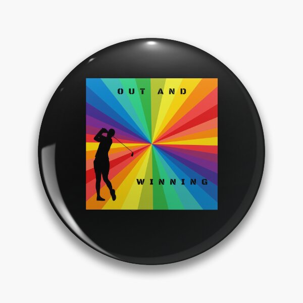 Item preview, LGBTQ Golf. LGBTQ Golf Sport Slogan, Out and winning, designed and sold by PrideBeProud.