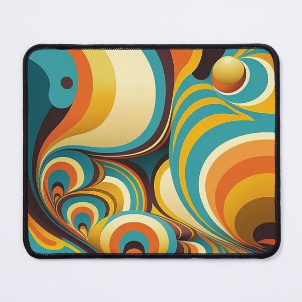 Item preview, Psychedelic 70s Retro Swirl Patterns designed and sold by PaintbrushPlace.