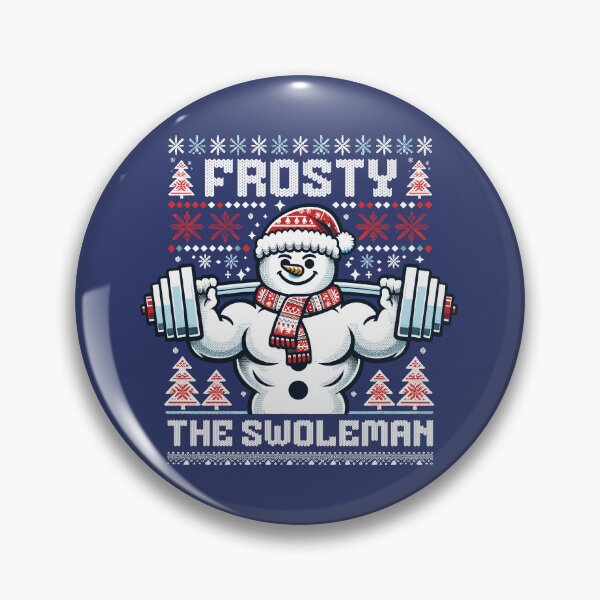 Item preview, Frosty The Swoleman - Ugly Sweater Snowman Pun Fitness Humor designed and sold by lunaticbear.