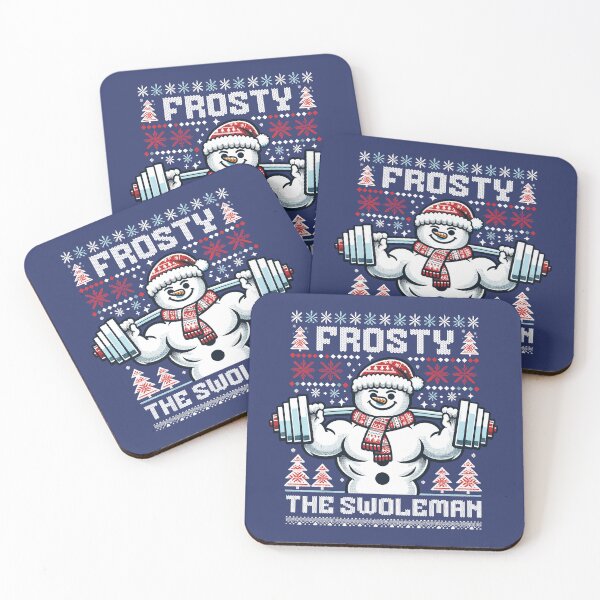 Item preview, Frosty The Swoleman - Ugly Sweater Snowman Pun Fitness Humor designed and sold by lunaticbear.