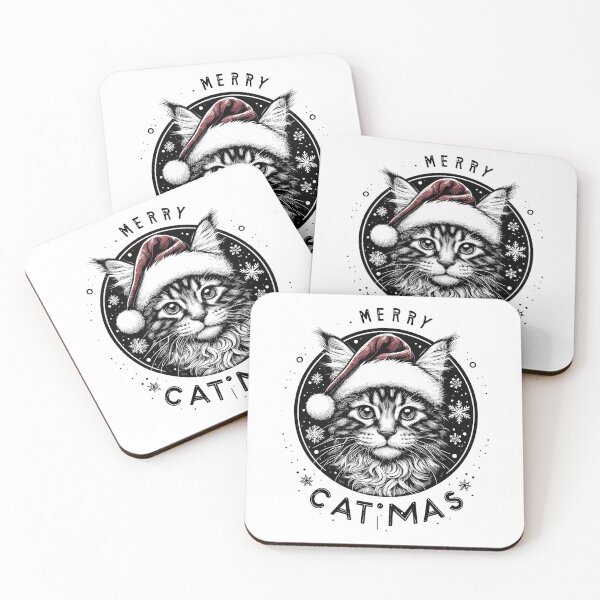 Item preview, Merry Catmas Maine Coon designed and sold by TomFrontierArt.
