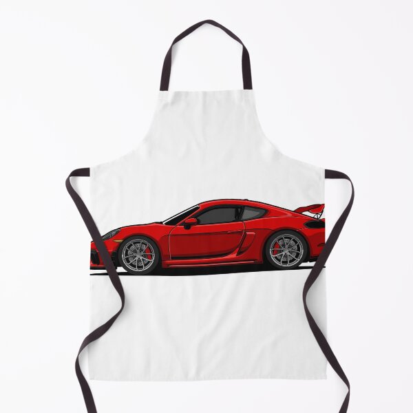 Item preview, Red Porsche 718 Cayman GT4 Side View designed and sold by vektoranda.