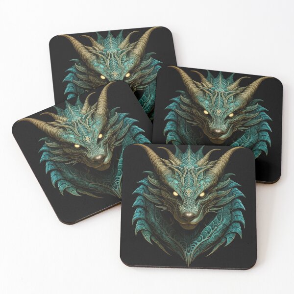 Item preview, Forest Green Wolf Fantasy Beast | Black | Mighty, Powerful, Creature designed and sold by FantasySoul.