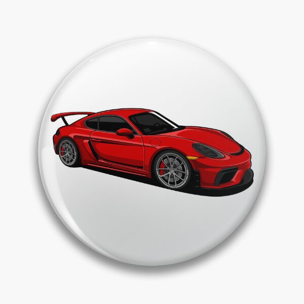 Item preview, Red Porsche 718 Cayman GT4 3d View designed and sold by vektoranda.