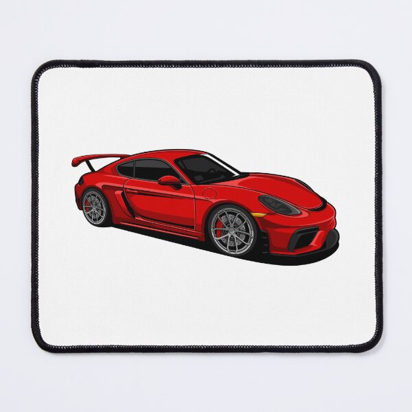 Item preview, Red Porsche 718 Cayman GT4 3d View designed and sold by vektoranda.