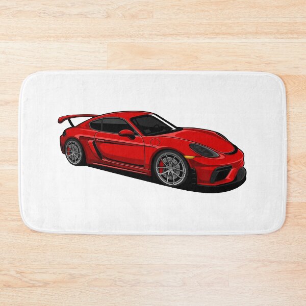 Item preview, Red Porsche 718 Cayman GT4 3d View designed and sold by vektoranda.