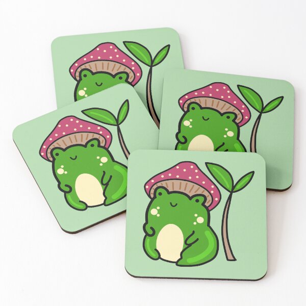 Item preview, Mushroom chubby frog designed and sold by Quacktails.